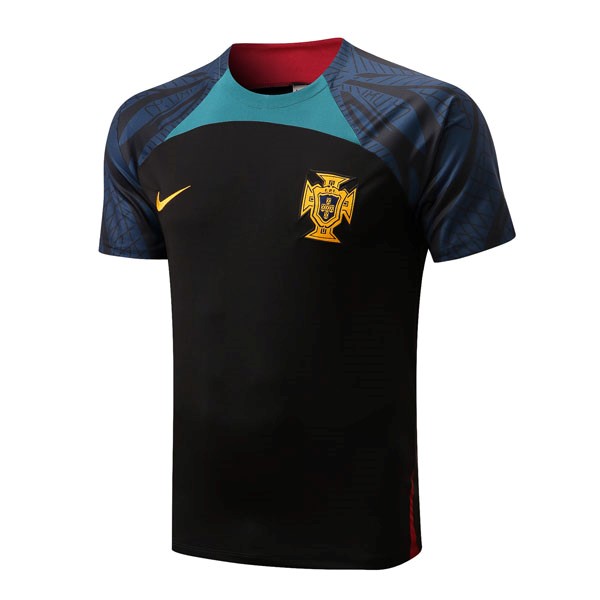 Camiseta Entrenamien Portugal 2022 2023 Negro Azul